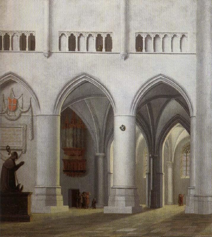Pieter Jansz Saenredam Interior of the Church of Saint Bavo in Haarlem oil painting picture